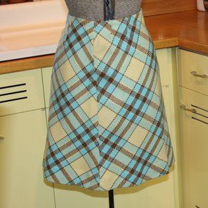 Vintage Acrylic Plaid Skirt - image 1